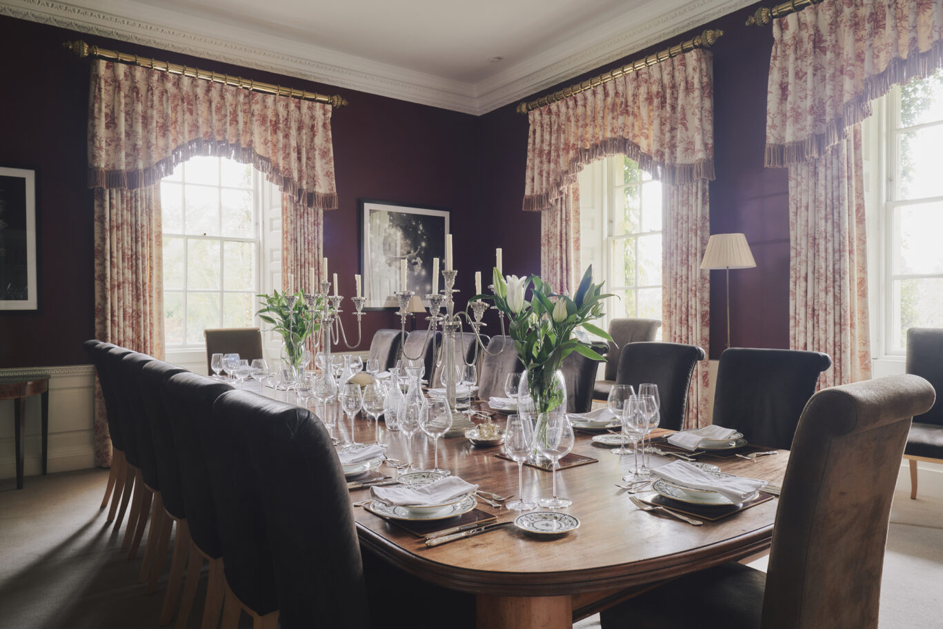 Langley House Park dining room cotswolds
