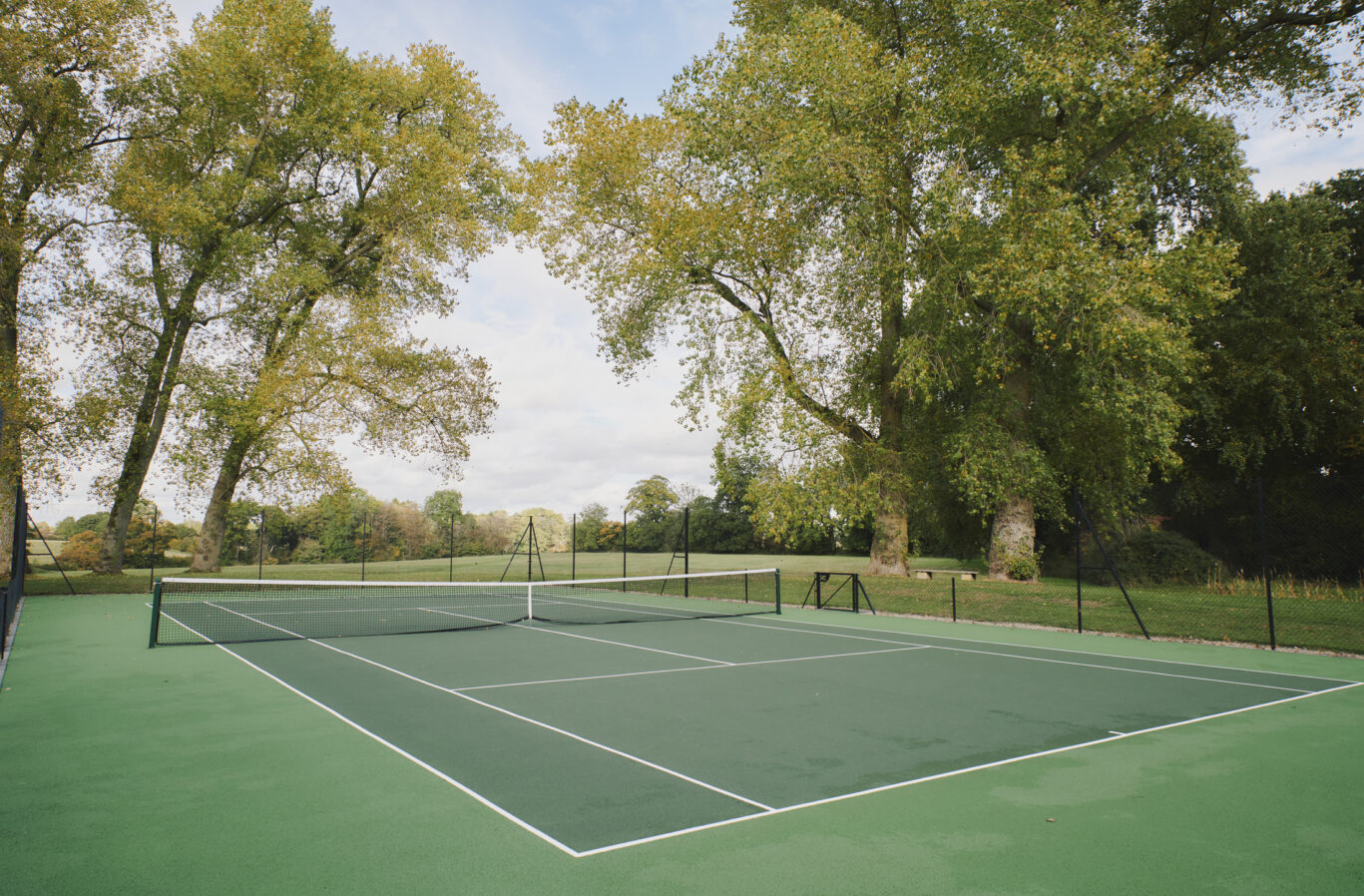 Langley House Park Luxury Tennis Court