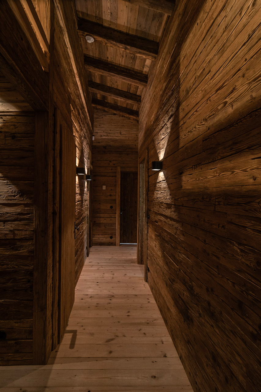 Luxury austrian chalet old wood design interior