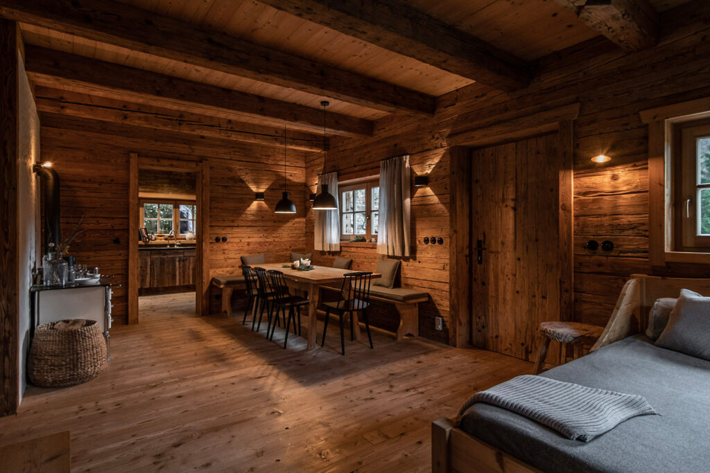 Austrian chalet dining room