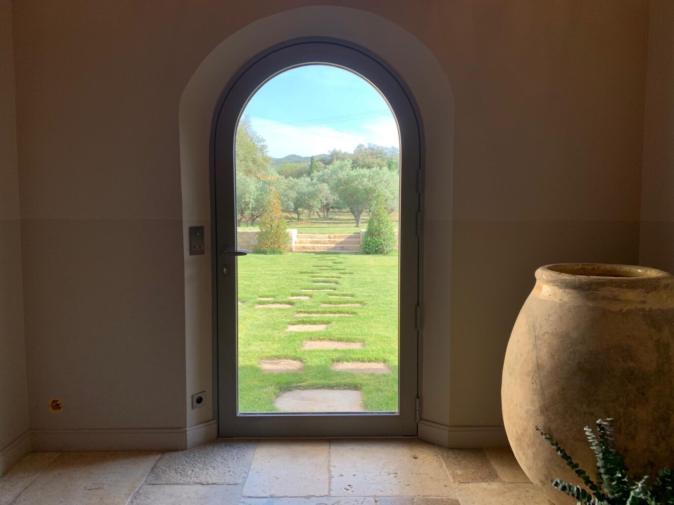 Mas Eygalières de Provence garden view from a door