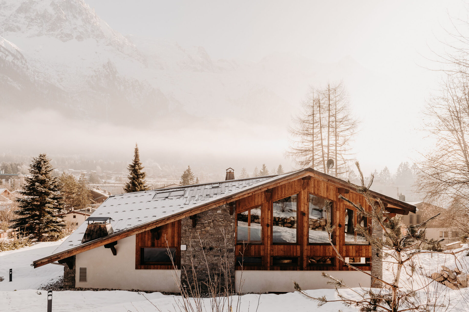 Luxury chalet chamonix for ski touring