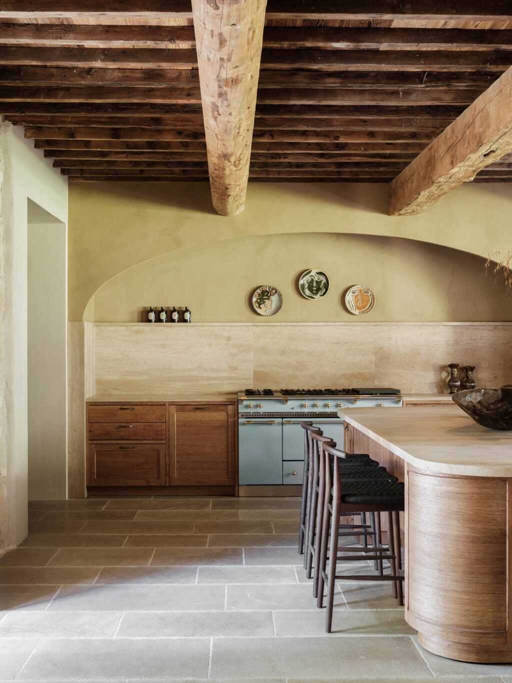 Country house kitchen of luxury Provencel home to rent