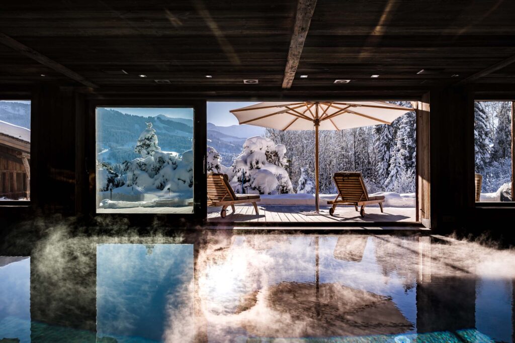 wellness recovery in luxury chalet in Megeve French alps