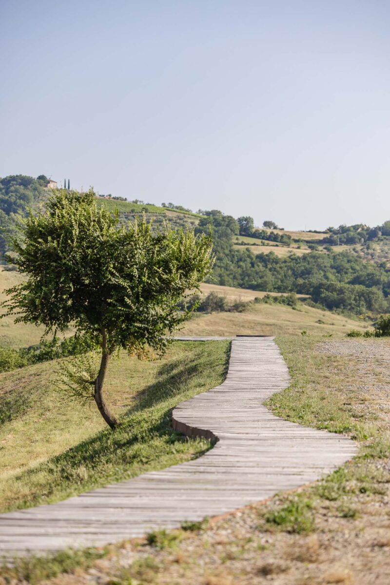 Path leading to private Tuscany wedding villa