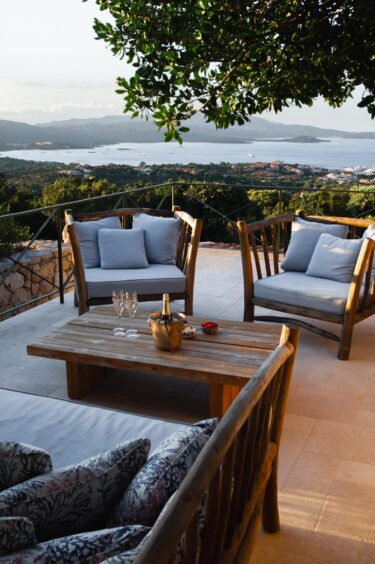 View of Porto Rotondo from private villa