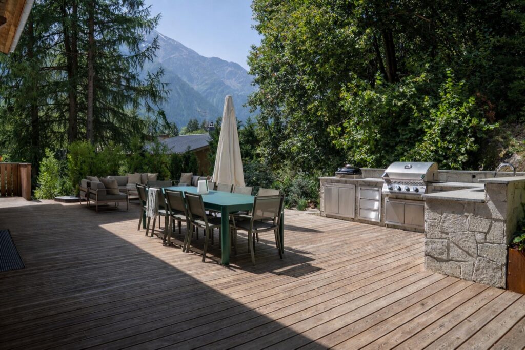 Deck and outdoor kitchen